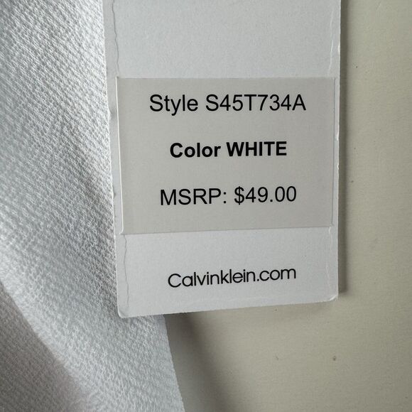 Calvin Klein Scoop Neck Tank Embellished Top Large - Picture 14 of 14